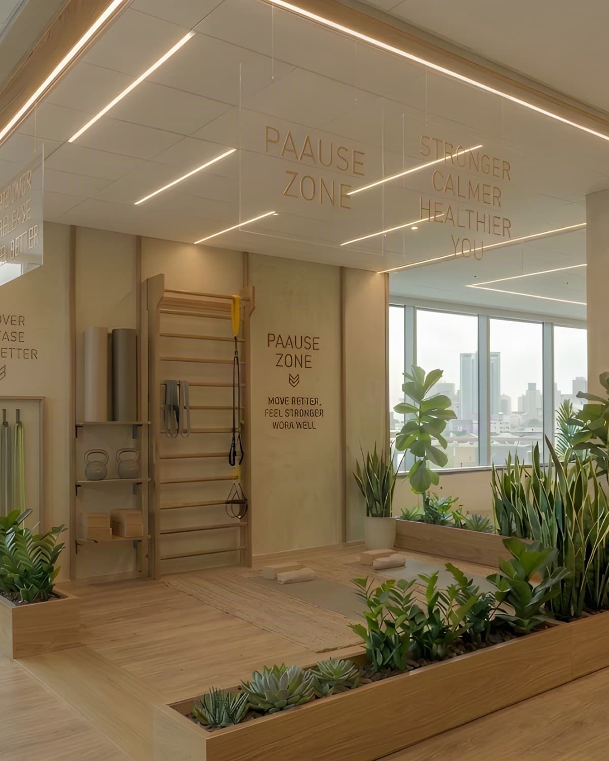 PAAUSE showroom med nordiske akustikpaneler